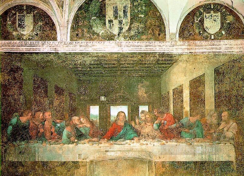 La Cène Léonard de Vinci Religieuse Christianisme Peintures à l'huile